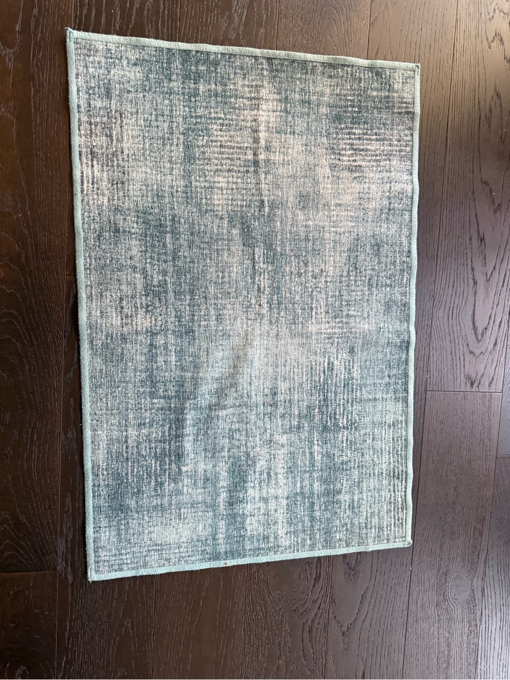 Soft Aqua Textured Bath Mat - Unbranded
